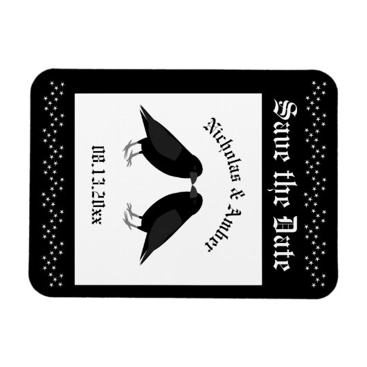 ゴシックウェディングキッシングラヴェンズカスタム マグネット (横)