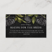 ゴシックウェディングシャワー レシピリクエスト エンクロージャーカード (正面)