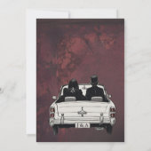 ゴシックウェディングステーショナリー ゴシック ダーク ムーディ セーブザデート (裏面)