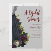 ゴシックウェディングドレス ブライダルシャワー招待状 招待状 (正面)