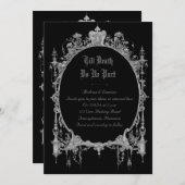 ゴシックウェディング招待状|死ぬまであなたと一緒に  招待状 (正面/裏面)