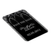 ゴシックウェディング日付磁石を保存 マグネット (右側)