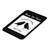 ゴシックウェディング キスする黒鴉 オーダーメイド マグネット (左側)