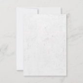 ゴシックウェディング スカル 死ぬまで一緒RSVP 出欠カード (裏面)