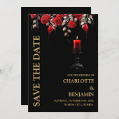 ゴシックウェディング セーブザデート (正面/裏面)