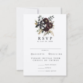 ゴシックウェディングRSVP 招待状