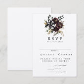 ゴシックウェディングRSVP 招待状 (正面/裏面)