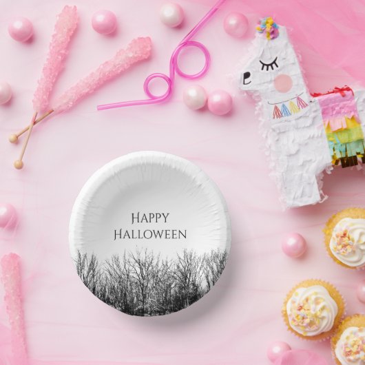 ゴシックウッズ白黒ハローウィンパーティ ペーパーボウル (パーティー)