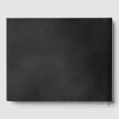 ゴシックエレガンスグレーモノクロバラ結婚ズ ゲストブック (裏面)