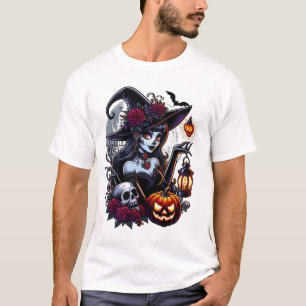 ゴシックエレガンスヴィンテージ不気味スタイル Tシャツ