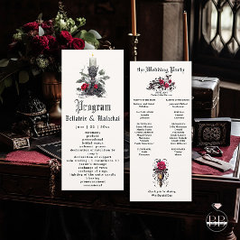 ゴシックエレガントキャンドルズティッククリムゾンさくらんぼバラ