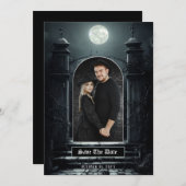 ゴシックエレガントゲート写真保存日時 セーブザデート (正面/裏面)