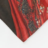 ゴシックエレガントスケルトン新郎新婦ブラック&レッド フリースブランケット (角)