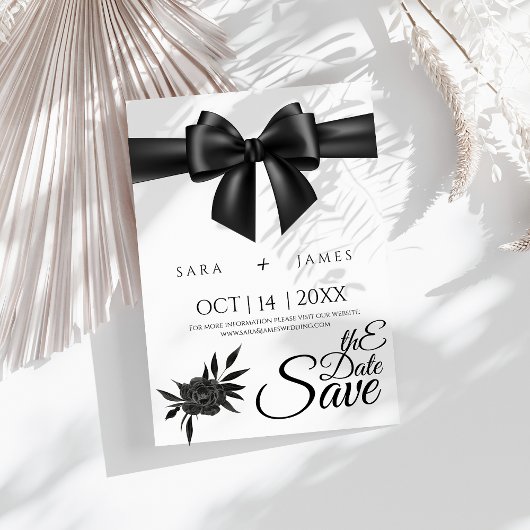 ゴシックエレガントセーブ・ザ・デート案内カード セーブザデート