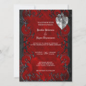 ゴシックエレガントハロウィーン結婚式招待状 招待状 (正面)