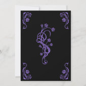 ゴシックエレガントバラ結婚ズ 招待状 (裏面)