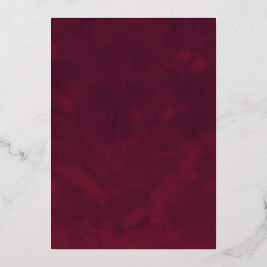 ゴシックエレガントフローラブラック金ゴールド保存日 箔招待状 (裏面)