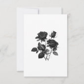 ゴシックエレガントモノグラム結婚式RSVPカード 出欠カード (裏面)