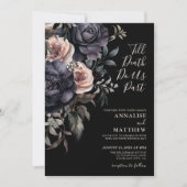 ゴシックエレガントローズ フラワーズ ウェディング 招待状 (正面)