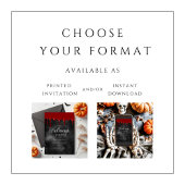 ゴシックエレガント体の血の垂れハロウィーン 招待状