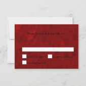 ゴシックエレガント型ハロウィーン結婚式RSVPカード 出欠カード (正面)