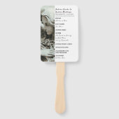 ゴシックエンジェルエレガントなウェディングプログラムファン ハンドファン (正面)