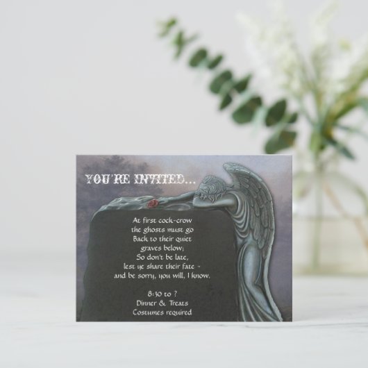 ゴシックエンジェルトンブストンイン墓地ハローウィンパーティ 招待状 (スタンド正面)