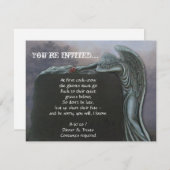 ゴシックエンジェルトンブストンイン墓地ハローウィンパーティ 招待状 (正面/裏面)