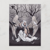 ゴシックエンジェル白黒ホープ絶望はがき ポストカード (正面)