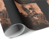 ゴシックオカルトゴシックホラーポートレート蛾ダークアート ラッピングペーパー (ロールコーナー)