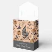 ゴシックオレンジベビーキャリッジベビーシャワーありがとう フェイバーボックス (オープン)