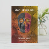 ゴシックオレンジ黒ハーフスカル RIP 20代に別れを 招待状 (スタンド正面)