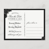 ゴシックオレンジ&ブラックハロウィン救デートPostCard 案内ポストカード (裏面)