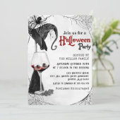 ゴシックカクテルスパイダーアダルトハローウィンパーティ 招待状 (スタンド正面)