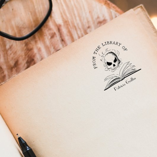 ゴシックカスタムスカル書 セルフインキングスタンプ