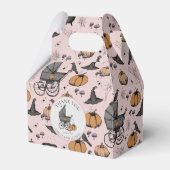 ゴシックカスタムピンクベビーキャリッジハロウィーン フェイバーボックス (正面サイド)