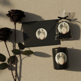 ゴシックカップルゾンビハロウィン結婚ズ ラウンドシール