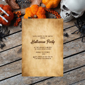 ゴシックカボチャとスカルスプキーのハロウィーン 招待状