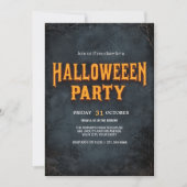 ゴシックカボチャ通りハロウィーン 招待状 (正面)