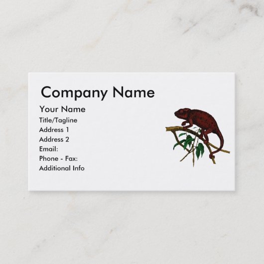 ゴシックカメレオン 名刺 (正面)