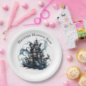 ゴシックガラ幽霊のよく出るマンションバッシュ ペーパープレート (パーティー)