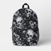 ゴシックガーデンスカルとフローラゴシック夏 プリントバックパック (正面)