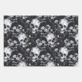 ゴシックガーデンスカルとフローラゴシック夏 ラッピングペーパーシート (正面)