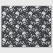 ゴシックガーデンスカルとフローラゴシック夏 ラッピングペーパー (フラット)