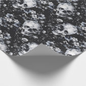 ゴシックガーデンスカルとフローラゴシック夏 ラッピングペーパー (角)