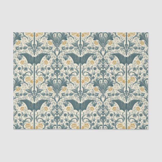 ゴシックガーデンティッシュペーパー – 暗いフローラ 薄葉紙 (正面)