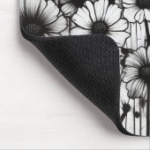 ゴシックガーデンラプソディブラックインクフローラ爆発 マウスパッド (コーナー)