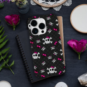 ゴシックガーリースカル(ピンク弓) Case-Mate iPhone 14 PROケース