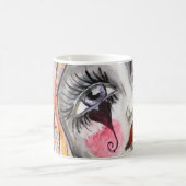 ゴシックガールお洒落MIMEピエロポジティビティ愛おもしろい コーヒーマグカップ (中央)