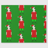 ゴシックガールのゴシック様式のクリスマスの不気味さ ラッピングペーパー (フラット)